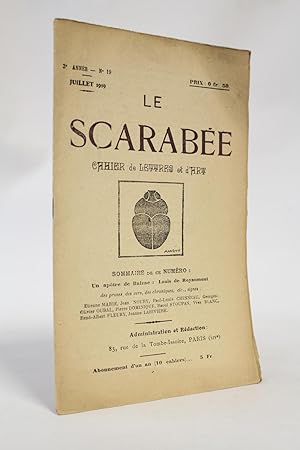 Le scarabée. Cahier de lettres et d'art. N°19, troisième année
