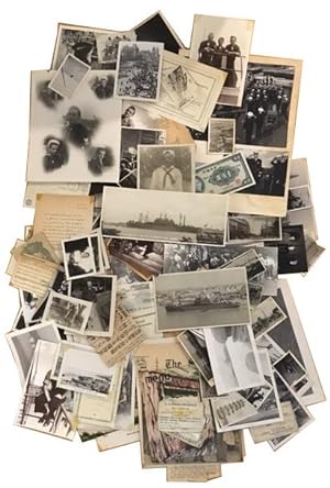 Photos, cards, certificates, etc relating to his World War II Stateside Naval Training in 1944 an...