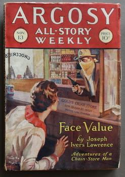ARGOSY- ALL-STORY WEEKLY Pulp magazine. November 13, 1926.
