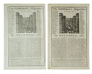 Gentleman's Magazine [The U. S. Constitution] for November and December, 1787.