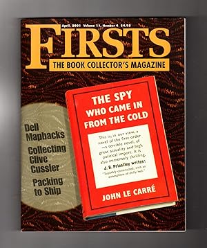 Firsts - The Book Collectors Magazine. April, 2001. Clive Cussler & Checklist; Dell Mapbacks; Joh...