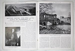 Original Issue of Country Life Magazine Dated January 28th 1944, with a Main Feature on Wilton Ho...
