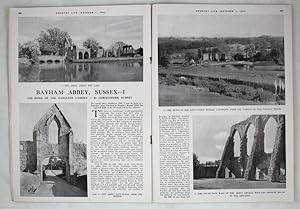 Original Issue of Country Life Magazine Dated October 1st 1943, with a Main Feature on Bayham Abb...