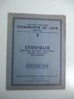 Societa' italiana ferramenta De Luca. Stoviglie. Catalogo 1932
