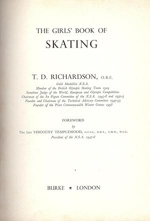 THE GIRLS' BOOK OF SKATING