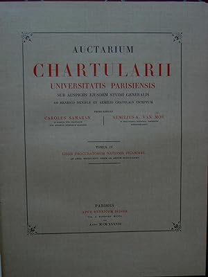 Auctarium chartularii universitatis parisiensis () produxerunt Carolus Samaran & Aemilius-A. Van...