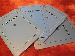 On the Threshold; The Entered Apprentice; The Fellow Craft; The Master Mason (Set of 4 Booklets: ...
