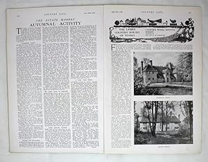 Original Issue of Country Life Magazine Dated September 29th 1928, with a Main Feature on 'the Le...