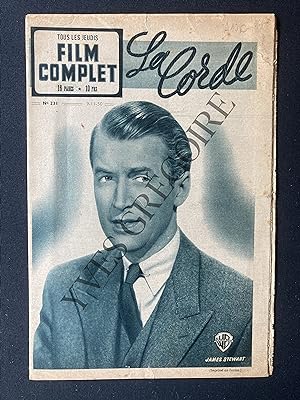 FILM COMPLET-N°231-9 NOVEMBRE 1950-"LA CORDE"-ALFRED HITCHCOCK
