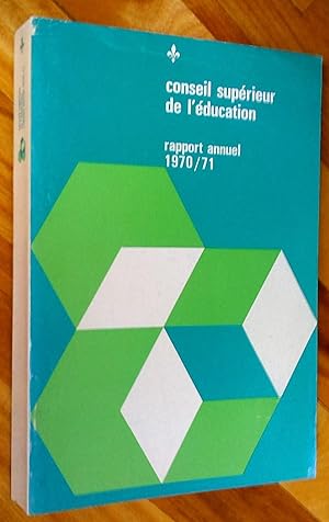 Rapport annuel 1970-71