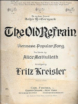 THE OLD REFRAIN. VIENNESE POPULAR SONG.