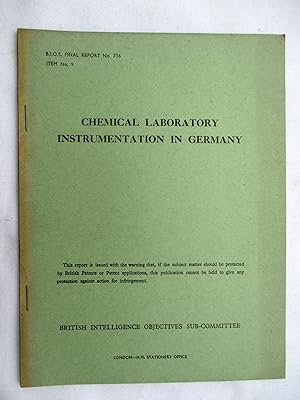 BIOS Final Report No. 736. CHEMICAL LABORATORY INSTRUMENTATION IN GERMANY. British Intelligence O...