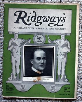 RIDGWAY'S A Militant Weekly for God and Country; - January 26, 1907 - Volume 1 Number 17;