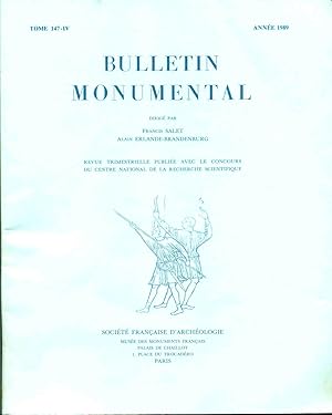 Bulletin Monumental.Tome 147-IV