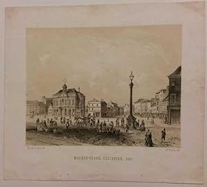 West Bridge from the Railway Leicester scarce Lithograph Print