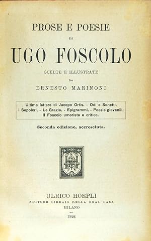 Prose e poesie di Ugo Foscolo