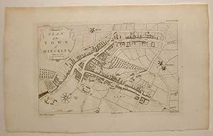 Plan of the Town of Hinckley taken in 1782, Antique Engraving