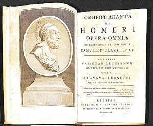 Homerou hapanta h. e. Homeri Opera omnia : ex recensione et cum notis Samuelis Clarkii. Accessit ...