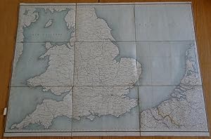 Carte géographique de l'Angleterre, le nord de la France, la Belgique