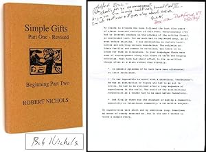 Simple Gifts [Inscribed to Peter Matthiessen]