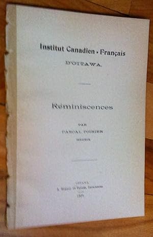 Institut canadien-français d"Ottawa: réminiscences