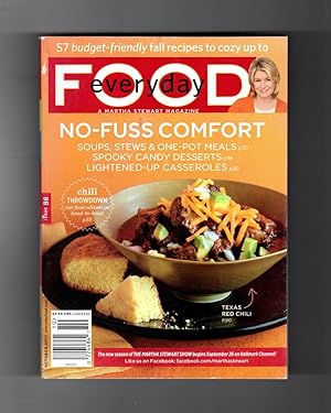 Everyday Food - October, 2011. A Martha Stewart Magazine. Pot Roast, Thai Curry Paste, Chili Thro...