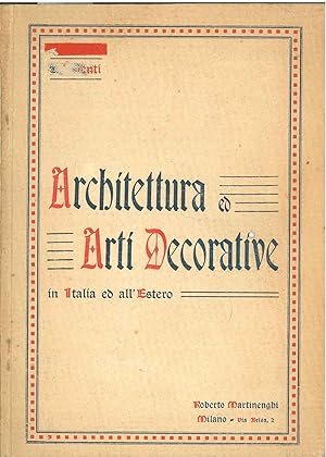Architettura ed arti decorative in Italia ed all'estero