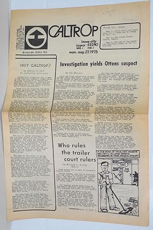 Caltrop, vol. i no. i, Mon. Aug. 27, 1973