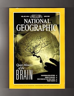National Geographic Magazine - June, 1995. The Brain; California Sea Otters; Israel's Galilee; Pu...