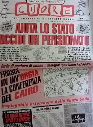 CUORE Settimanale di Resistenza Umana Anno 4, Numero 188 - 10 Settembre 1994 AIUTA LO STATO UCCID...