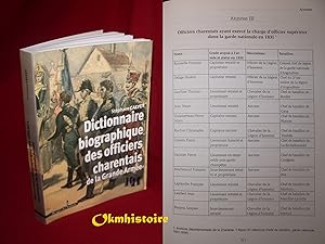 Dictionnaire Biographique des Officiers Charentais de la Grande Armée
