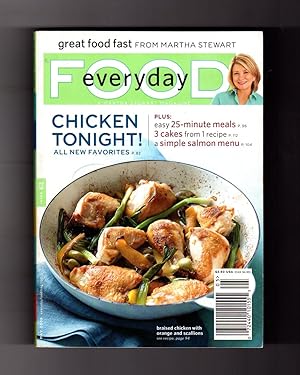 Everyday Food - May, 2009. A Martha Stewart Magazine. Christie Brinkley Rear Cover. Chicken 6 Way...