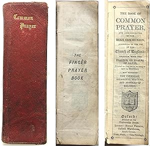 Book of Common Prayer & Psalter; 'Finger Edition' [selections, 1890, RED LEATHER