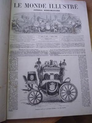 Le Monde illustré, journal hebdomadaire. Tome VII, second semestre complet 1860. Du n°169 du 7 ju...