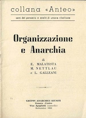 Organizzazione e Anarchia