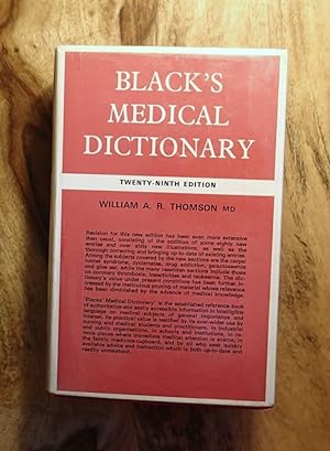 BLACK'S MEDICAL DICTIONARY: 29th Edition, 1971