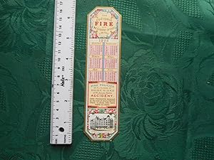 Original Victorian Advertising BOOKMARK with Calendar for 1895. Produced By/for the Equitable Fir...