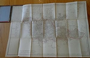 Carte géographique de la Moselle - Lorraine, début XIXe siècle.