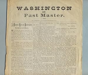 Washington as past master [caption title]