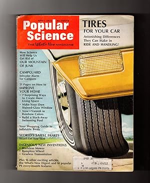 Popular Science - April, 1971. Tires, Aviation Turbulence, Science and Junk, Campguard Security, ...