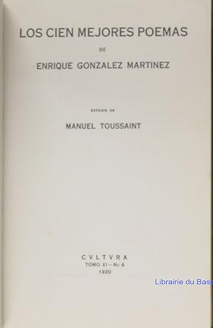 Los Cien Mejores Poemas Estudio de Manuel Toussaint