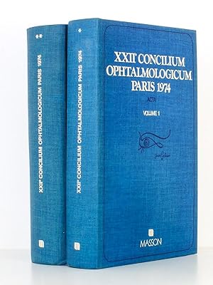 XXIIe ( 22e ) Concilium Ophtalmologicum , Paris 1974 - Acta ( 2 vol. , complet )