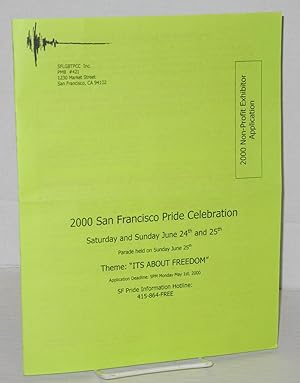 2000 San Francisco Pride Celebration guidelines for exhibitor participation [brochure]