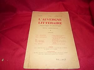 L'Auvergne Littéraire Artistique Et Historique Revue Trimestrielle, 33ème Année, 2ème Trimestre 1...
