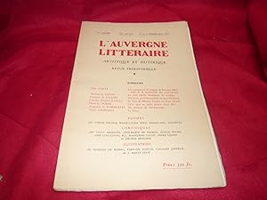 L'Auvergne Littéraire Artistique Et Historique Revue Trimestrielle, 35ème Année, 1er et 2ème Trim...