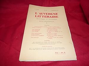 L'Auvergne Littéraire Artistique Et Historique Revue Trimestrielle, 34ème Année, 3ème Trimestre 1...