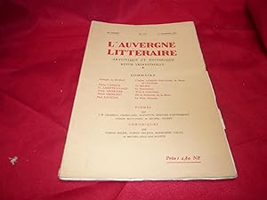 L'Auvergne Littéraire Artistique Et Historique Revue Trimestrielle, 38ème Année, 3ème Trimestre 1...