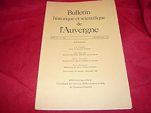 Bulletin Historique Et Scientifique De L'Auvergne Publié Par L'Académie Des Sciences, Belles-Lett...