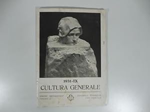 Cultura generale. Unione Tipografico Editrice torinese, 1931