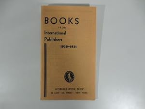 Books from International Publishers 1930-1931, Workers book shop, New York
